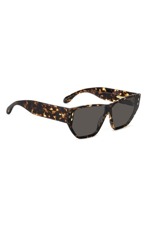 Isabel Marant 66mm Oversize Angular Sunglasses In Brown