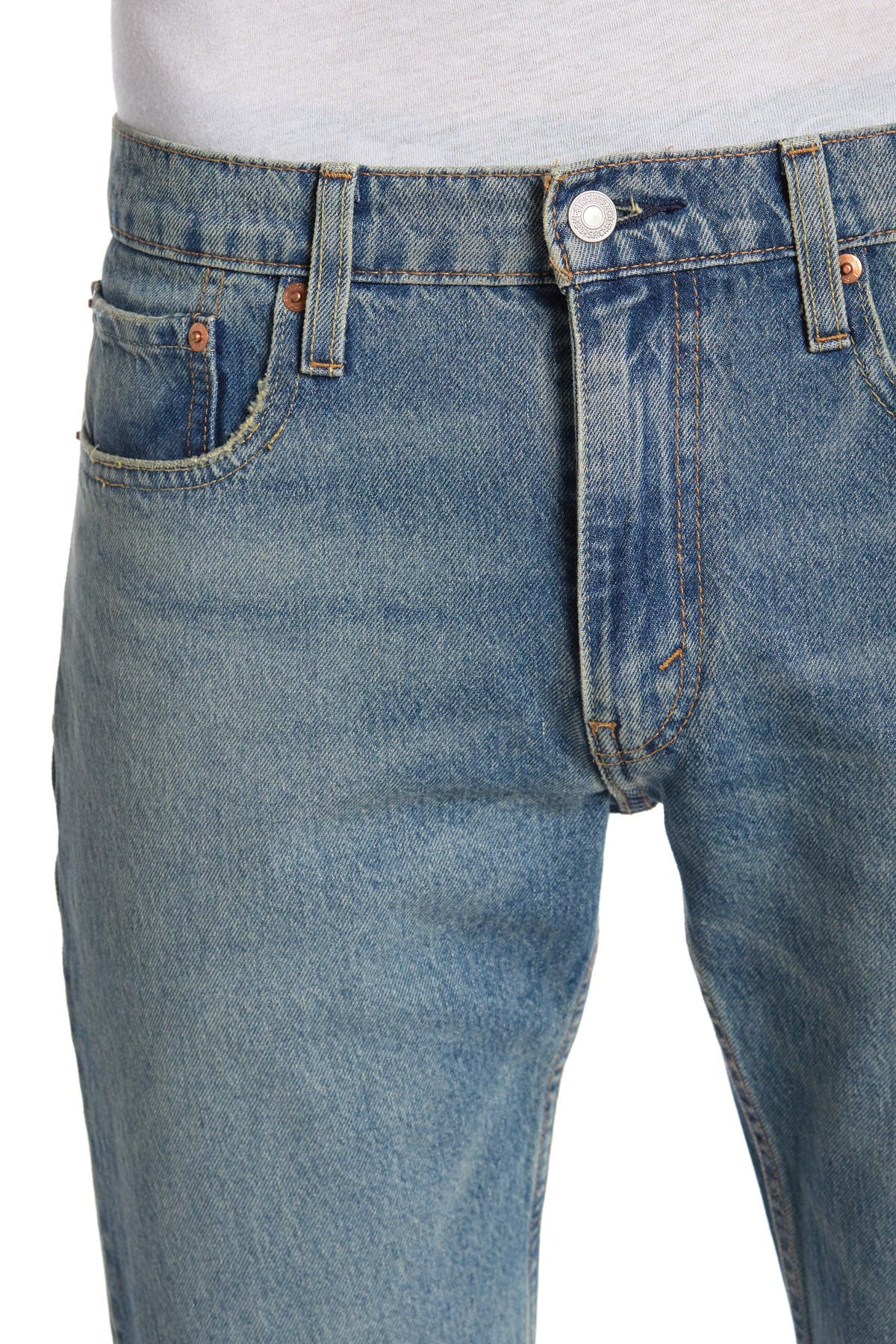 tapering jeans from inseam