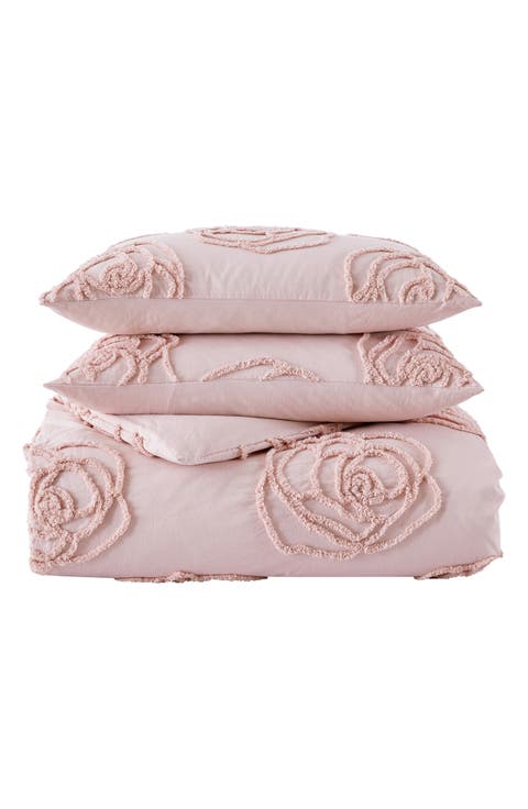 Rambling Rose Cotton Duvet Cover & Sham Set
