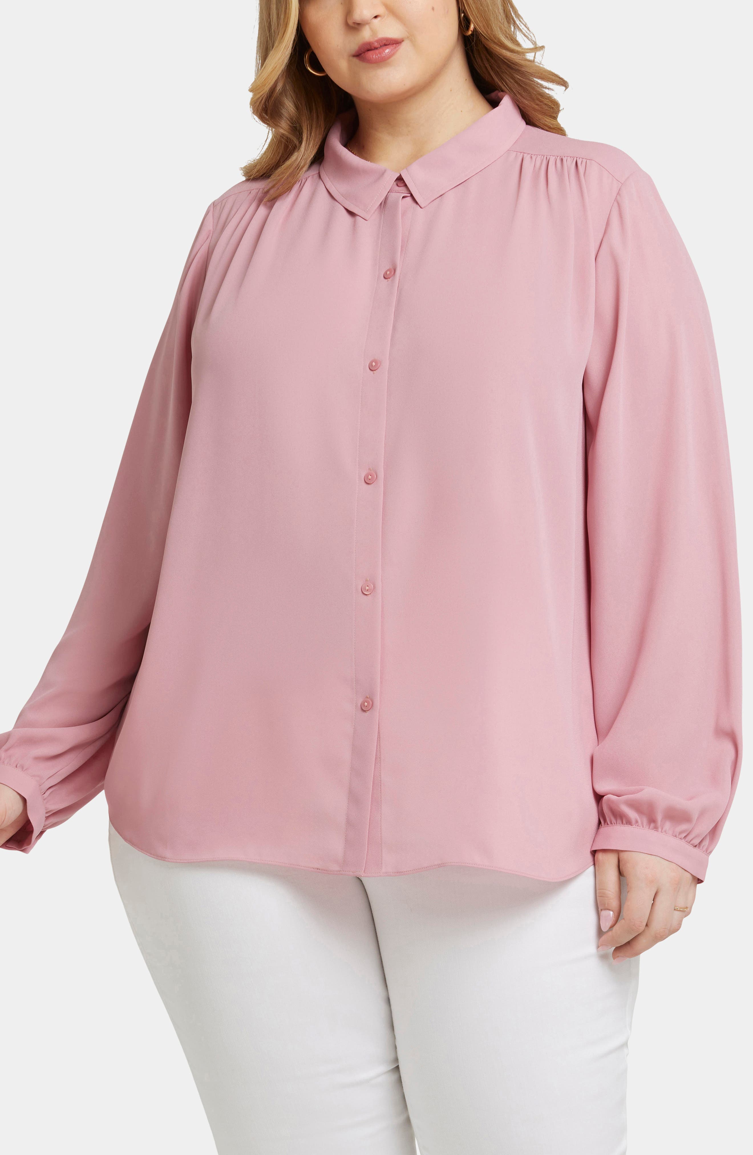 Pink Plus-Size Work Clothing