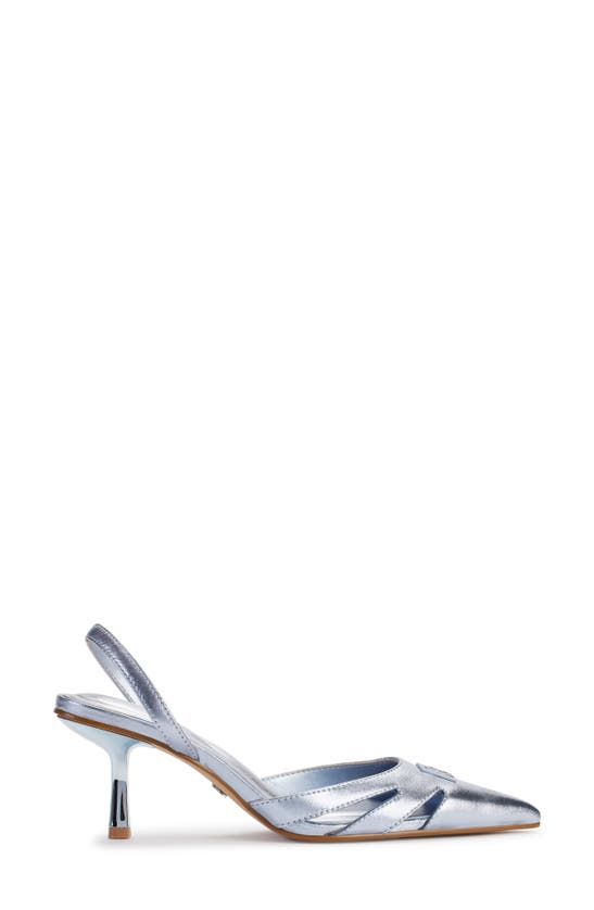Dkny Glorianna Slingback Pointed Toe Pump In Metallic Blue