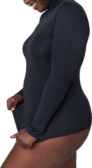 Spanx 973 Long Sleeve Turtleneck Shaping Control Top Slimming Compression  On Top