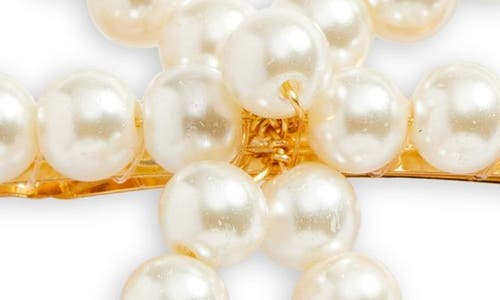 Shop Tasha Imitation Pearl Bow Barrette