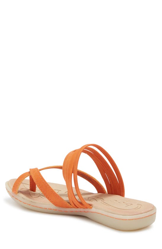 B O C By Born Alisha Toe Loop Sandal In Orange Nubuck