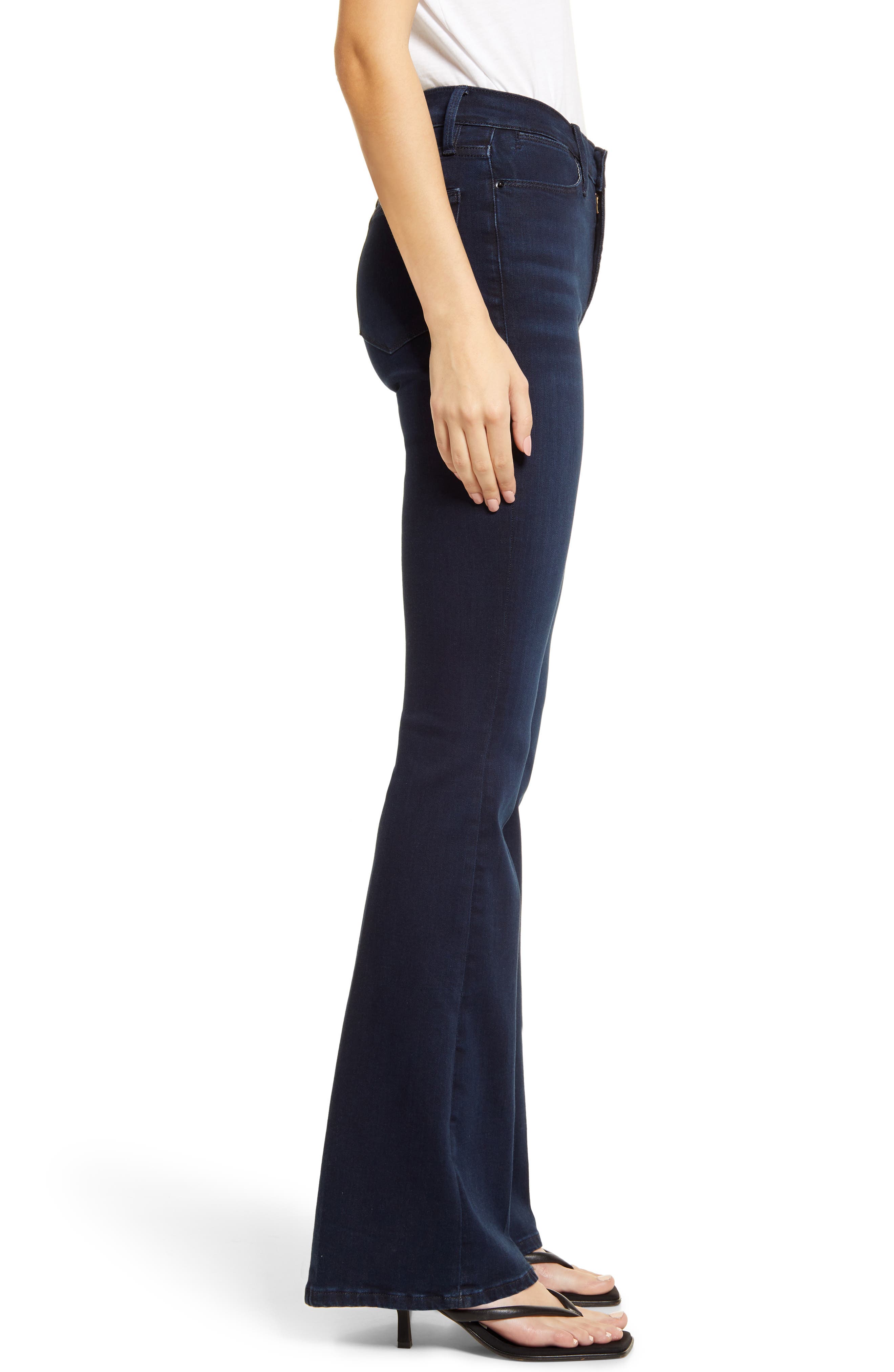 frame le high waist flare jeans