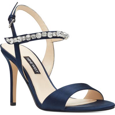 Nine West Madison Crystal Embellished Sandal, Blue