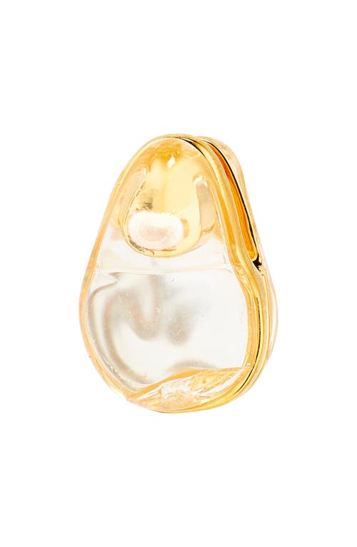 Shop Zimmermann Crystal Pebble Earrings In Gold/transparent Quartz