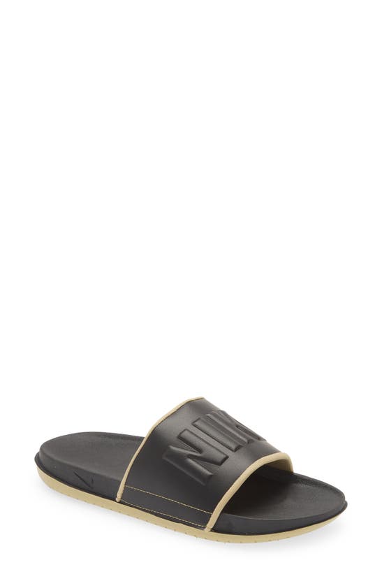 Nike Offcourt Sport Slide In Black/ Black/ Wheat Grass