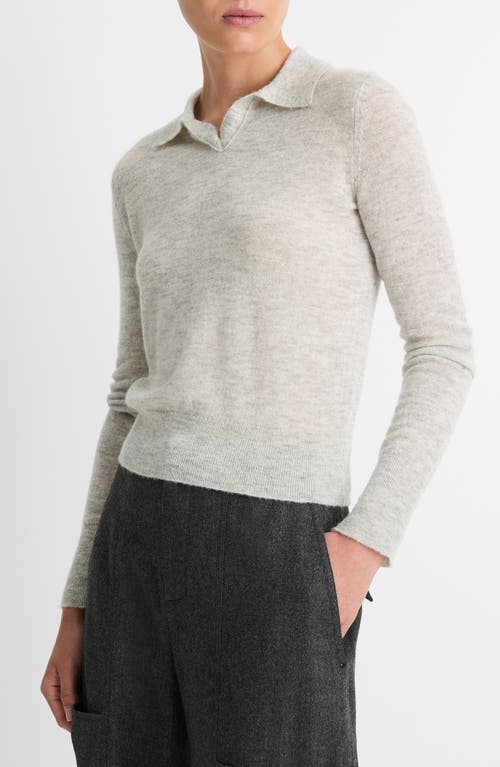 VINCE VINCE WOOL BLEND POLO SWEATER 