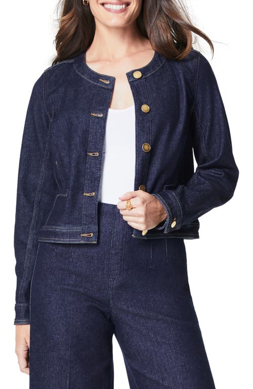 Shop Spanx ® Denim Jacket In Raw Indigo Wash