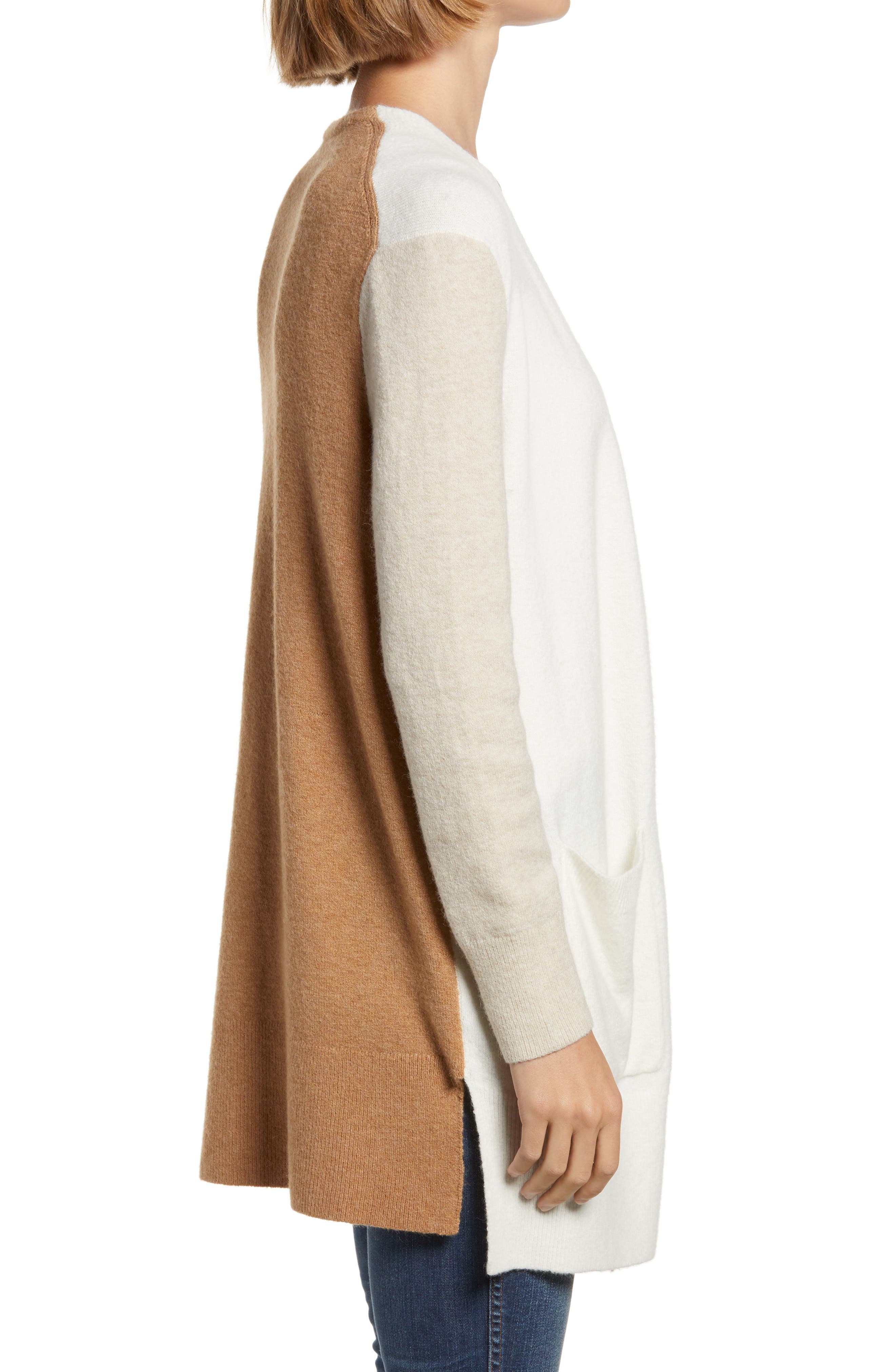 madewell kent cardigan colorblock
