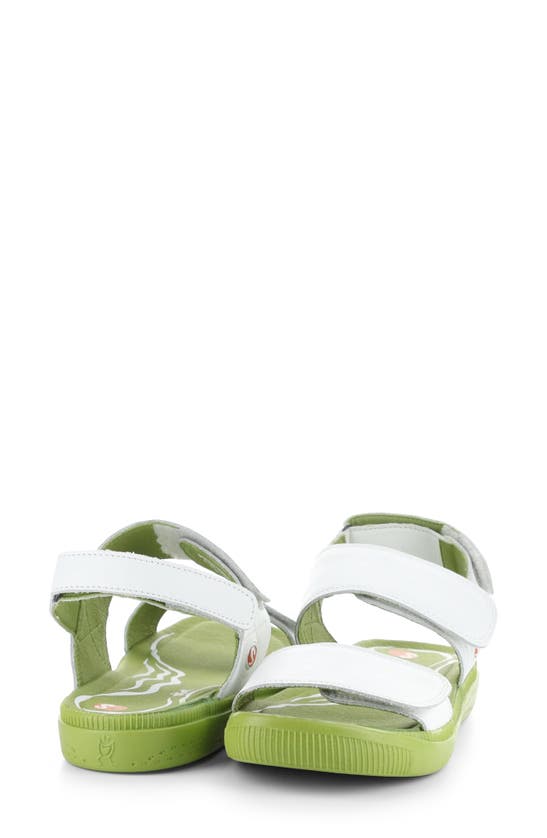 Shop Softinos By Fly London Indu Sandal In White Smooth