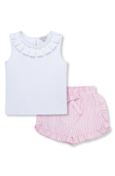 Kids' Ruffle Tank Top & Shorts Set (Toddler & Little Kid)