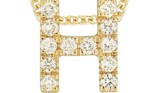 BONY LEVY BONY LEVY 18K GOLD PAVÉ DIAMOND INITIAL PENDANT NECKLACE