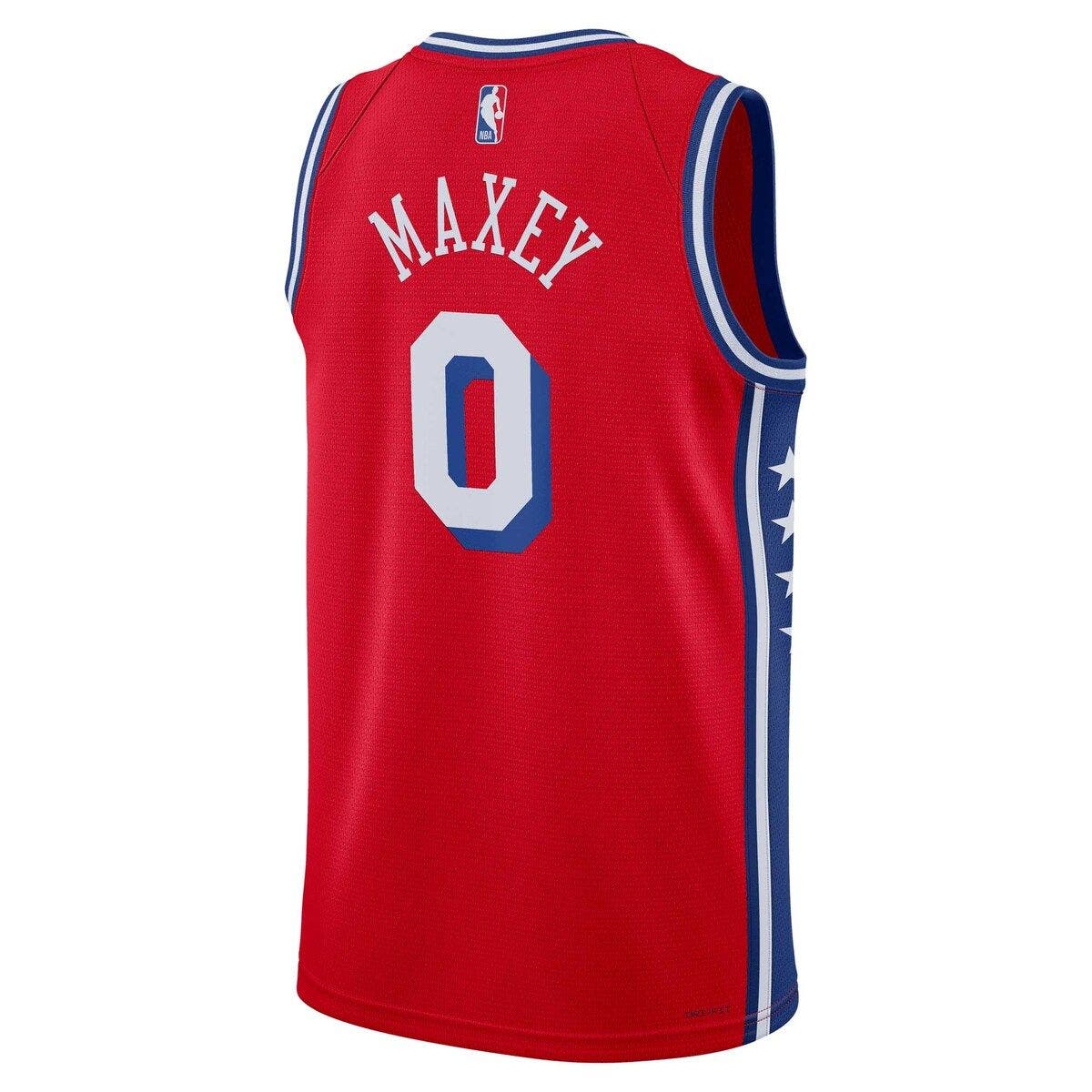 Jordan Brand Unisex Jordan Brand Tyrese Maxey Red Philadelphia 76ers
