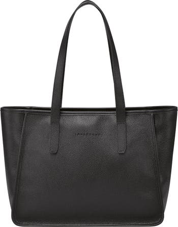 Longchamp Le Foulonné Medium Leather Tote Bag - Brown