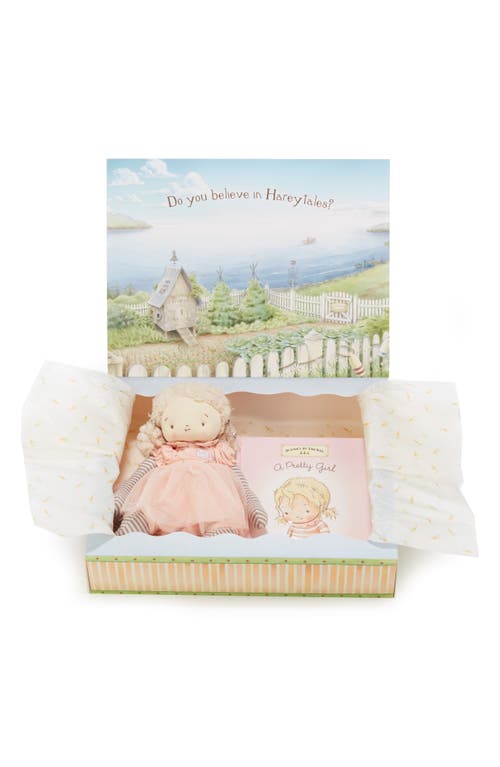 Bunnies by the Bay Pretty Girl Doll & Board Book Set in Pink at Nordstrom