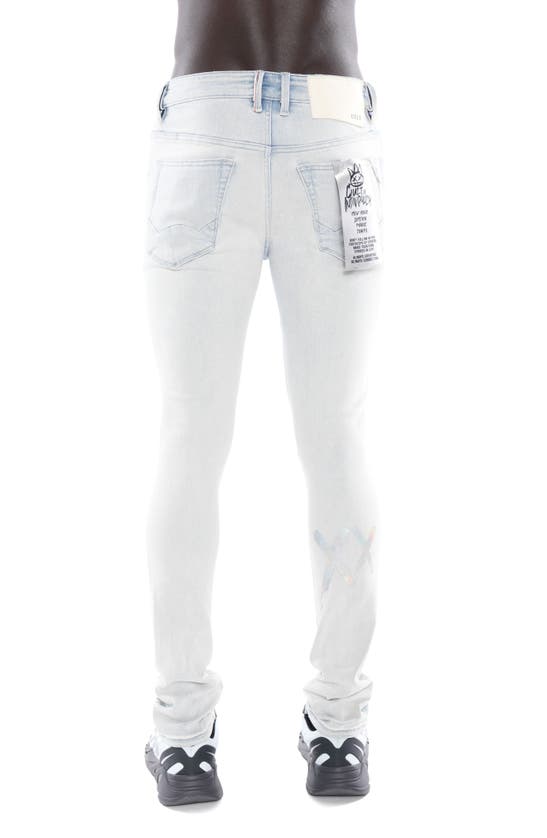 Cult Of Individuality Punk Distressed Super Skinny Jeans In Foil