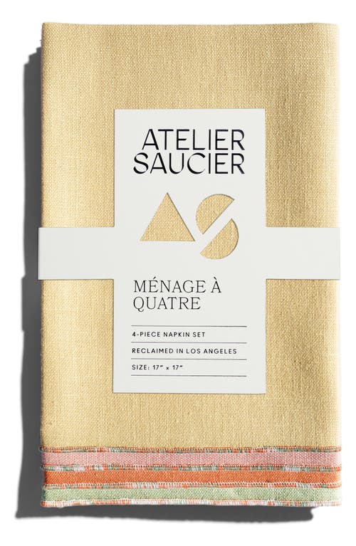 ATELIER SAUCIER ATELIER SAUCIER THE SANTA FE SET OF 4 NAPKINS