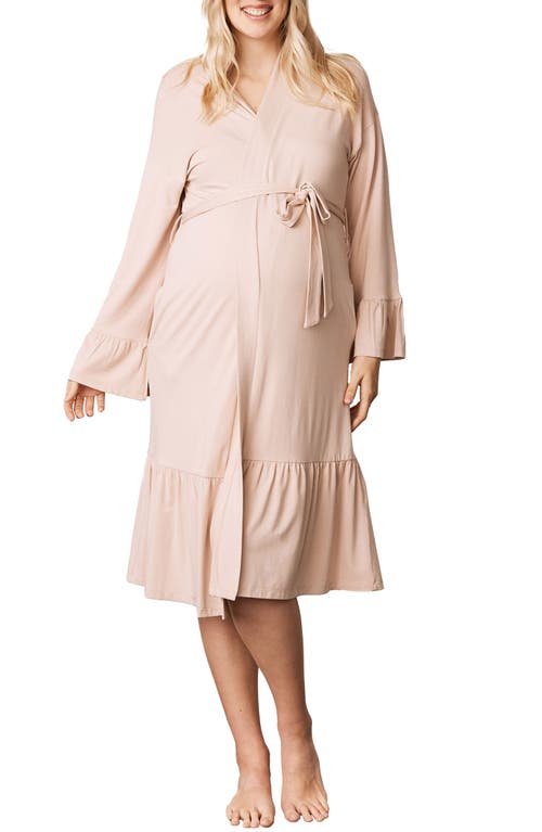 Maternity/Nursing Robe in Pink