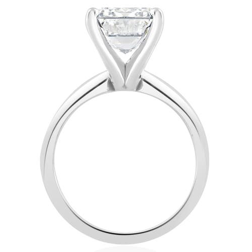 Bliss Diamond 4.01ct Emerald Cut Certified Diamond Engagement Ring 14k Gold Lab Grown In 14k White Gold