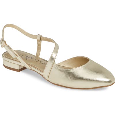 Katy Perry Aimee Asymmetrical Flat, Metallic