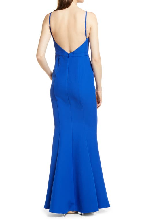 Elle Zeitoune Louisa Underwire Mermaid Gown In Indigo