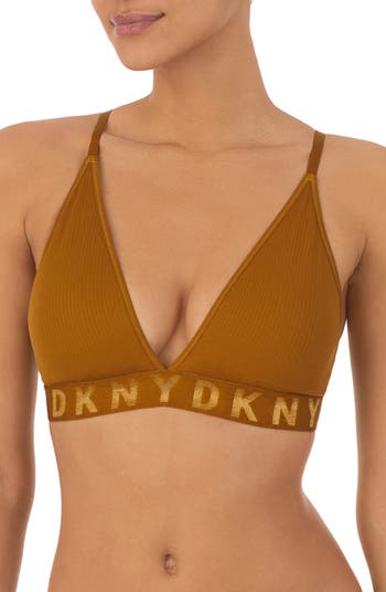 DKNY Women's Seamless Litewear Rib Bralette Bra