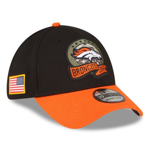 Men's New Era Orange/Black Denver Broncos 2021 NFL Sideline Road