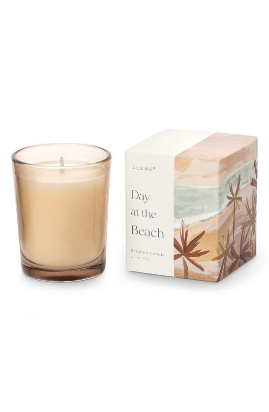 Illume Glass Votive Candle In Day At The Beach