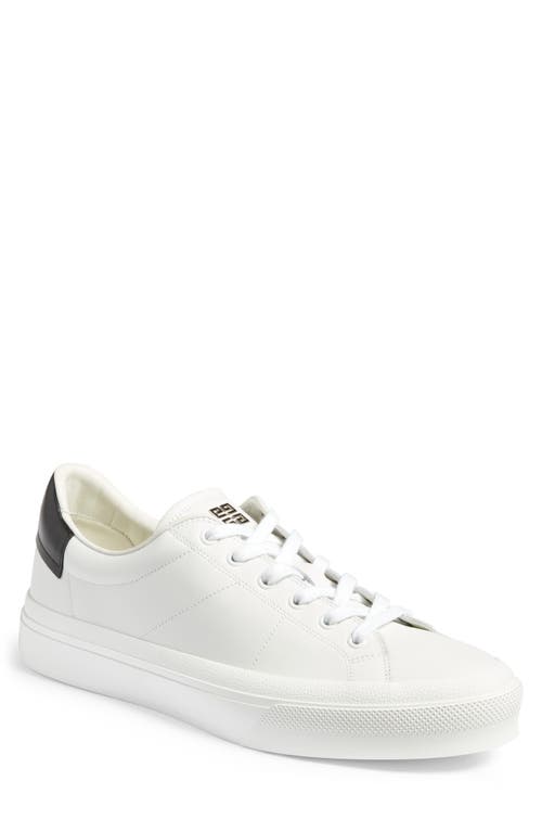 Givenchy City Court Lace-up Sneaker In White/black