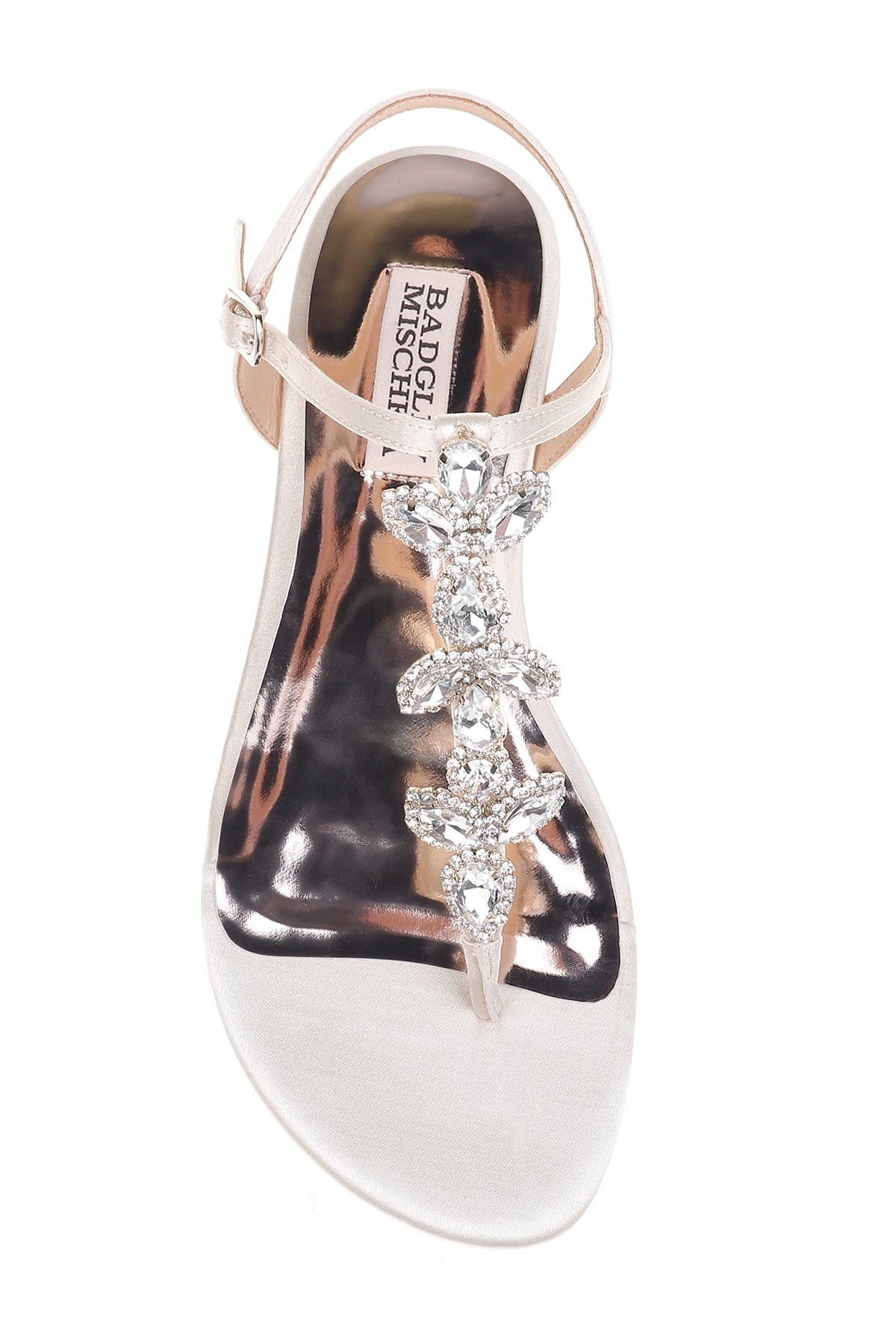 badgley mischka sissi crystal embellished sandal