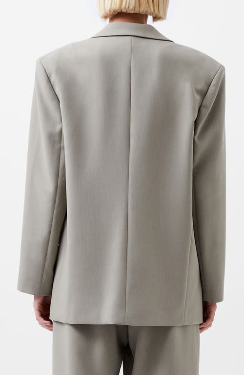 Shop French Connection Azra Oversize Twill Blazer In Light Olive