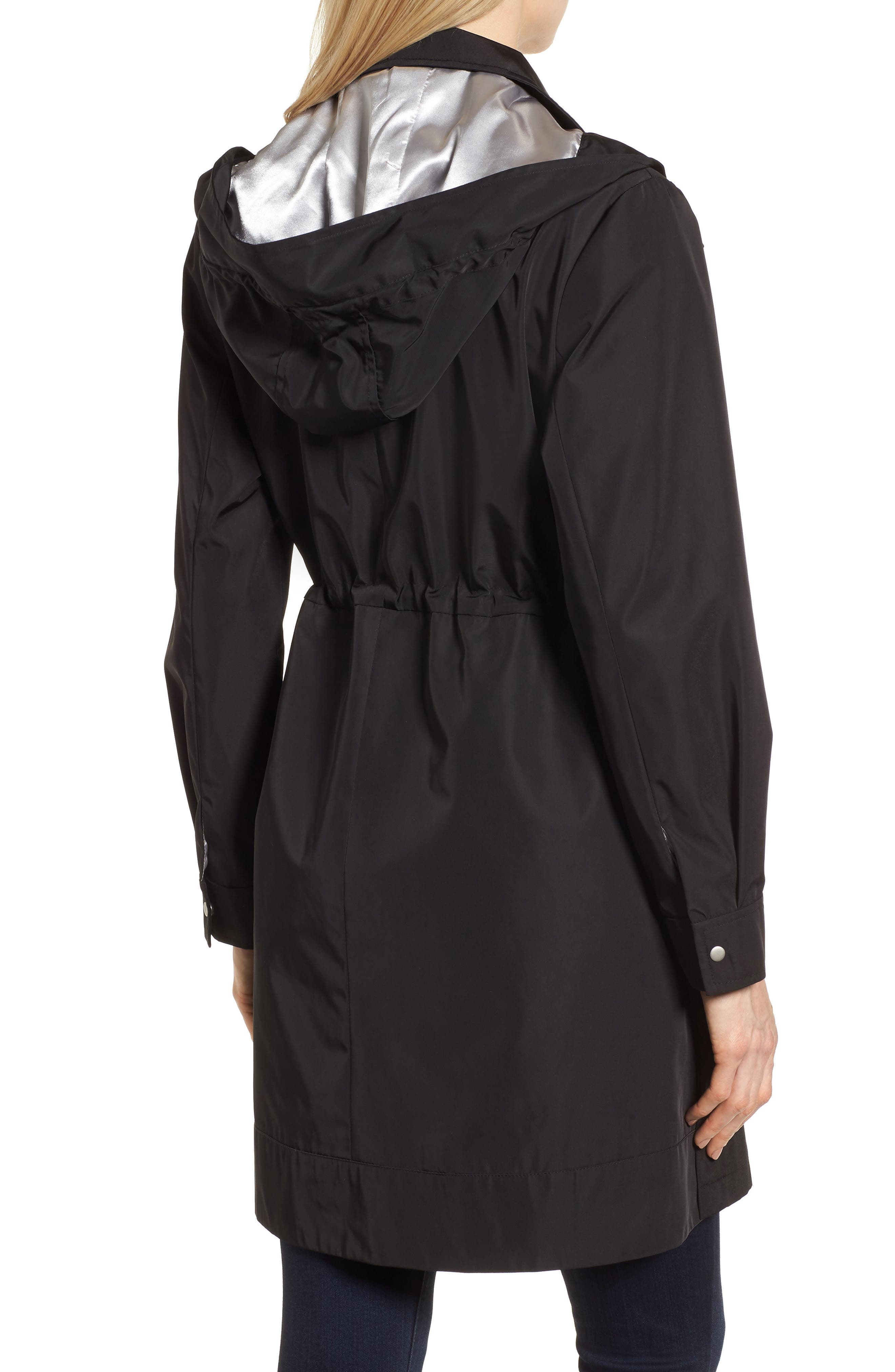 kristen blake tech hooded trench coat