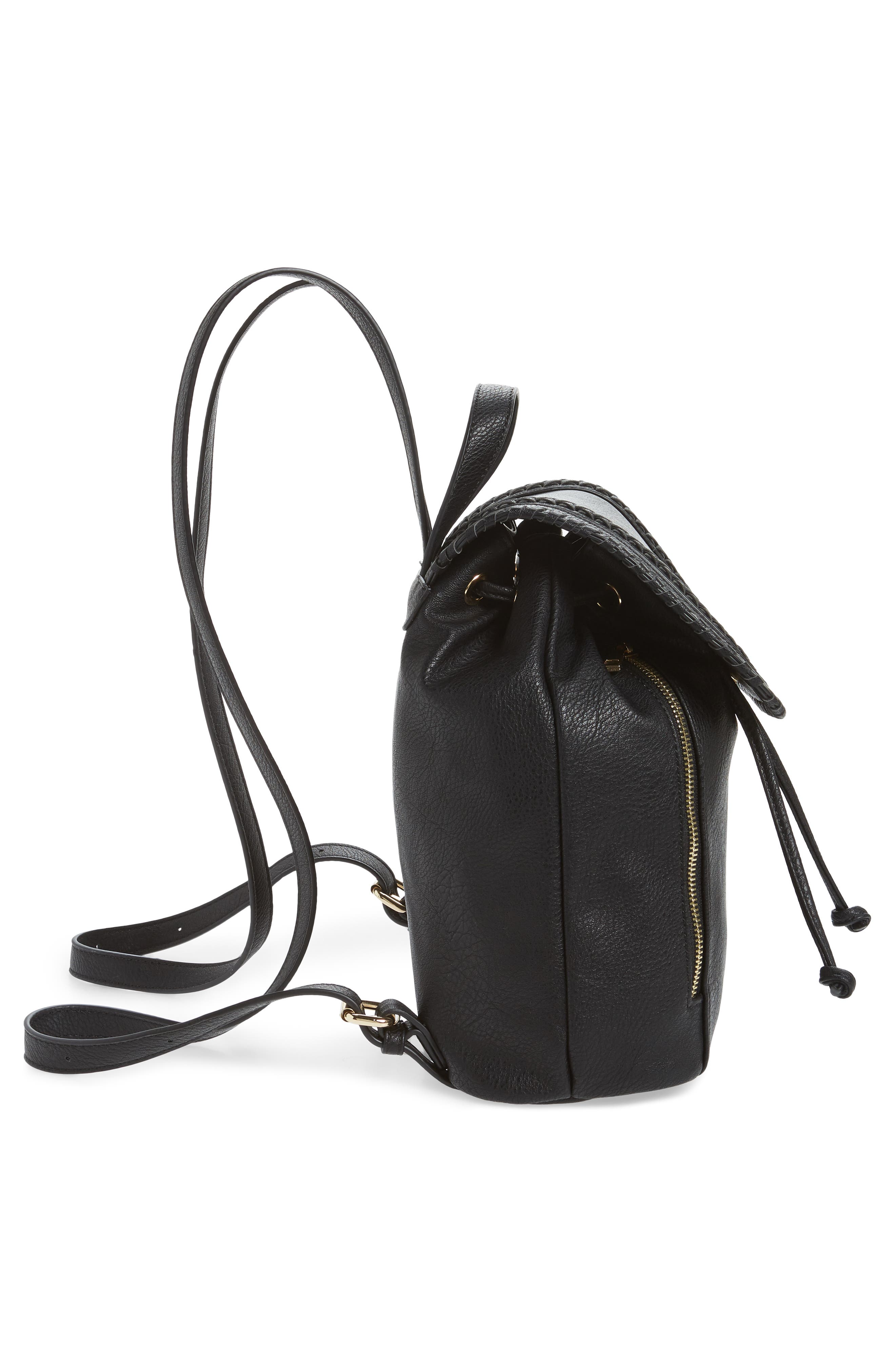 emery faux leather backpack
