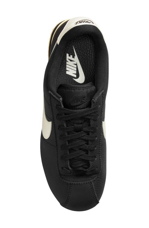 Shop Nike Cortez 23 Premium Sneaker In Black/sail/alabaster