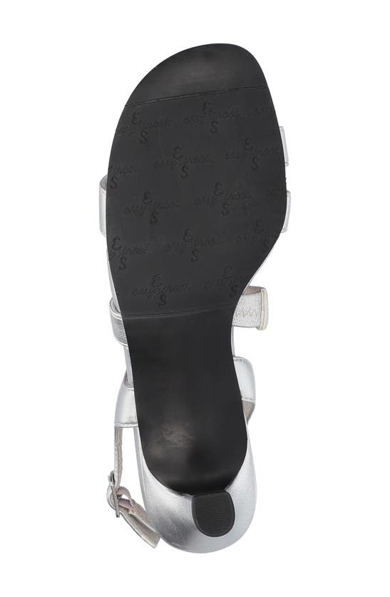 Easy Street Como Strappy Sandal In Silver