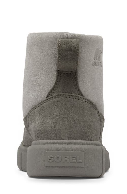 Shop Sorel Kids' Explorer Iii Faux Fur Waterproof Slip-on Boot In Chrome Grey/quarry