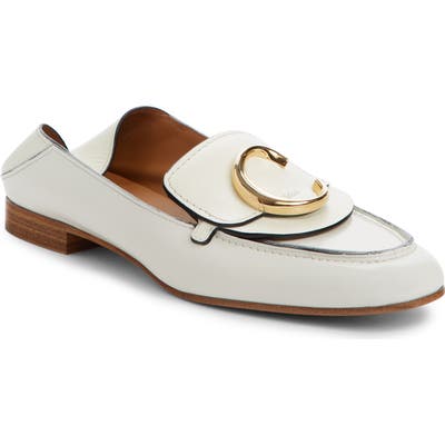 Chloe Story Convertible Loafer, White