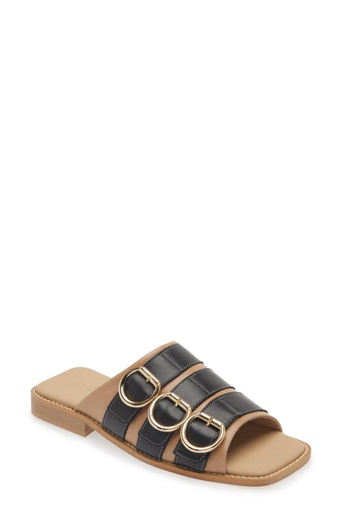 SHEKUDO SHEKUDO SAO BUCKLE SLIDE SANDAL 