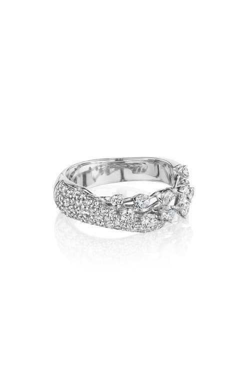 Luminus Diamond Ring in White Gold
