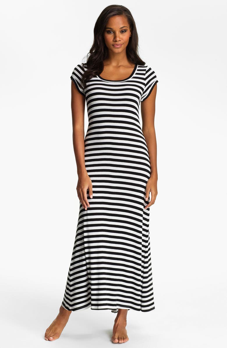 Lauren Ralph Lauren Stripe Knit Maxi Gown Nordstrom