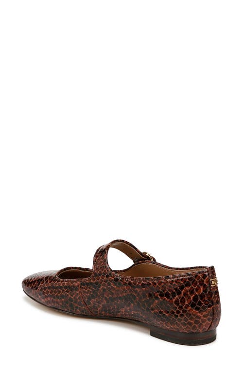 Shop Sam Edelman Michaela Mary Jane Flat In Stable Brown