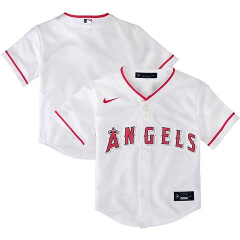 Sam Bachman Men's Nike White Los Angeles Angels Home Replica Custom Jersey Size: Medium
