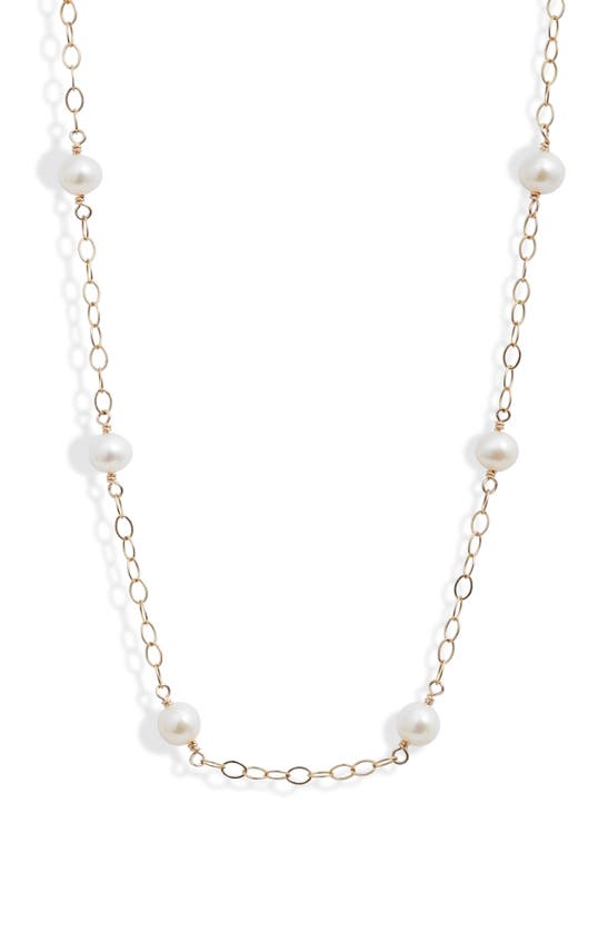 Shop Ki-ele Kelsey Freshwater Pearl Choker In Gold