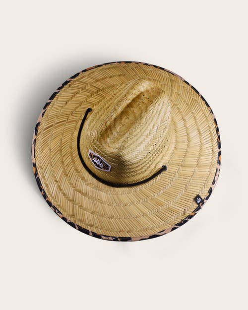 Hemlock Big Cat Straw Lifeguard Hat In Cheetah Print