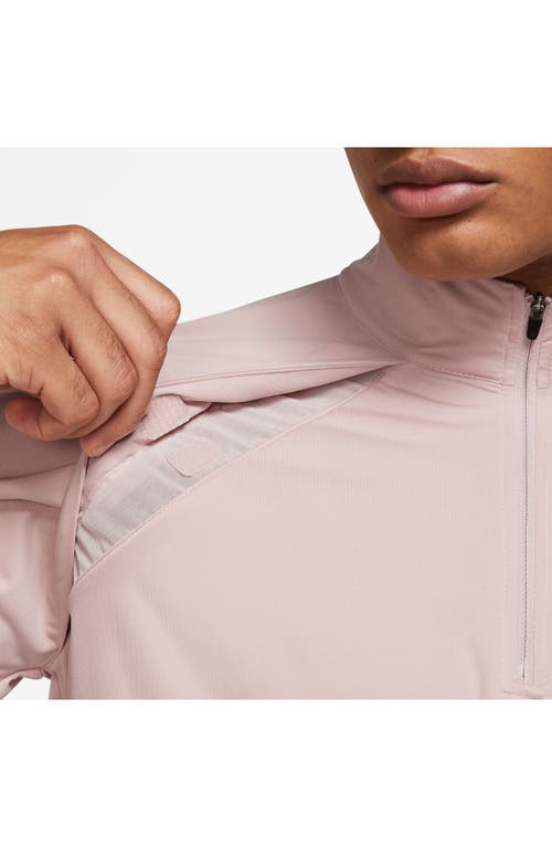 Shop Nike Golf Repel Tour Water-resistant Half Zip Golf Jacket In Pink Oxford/black