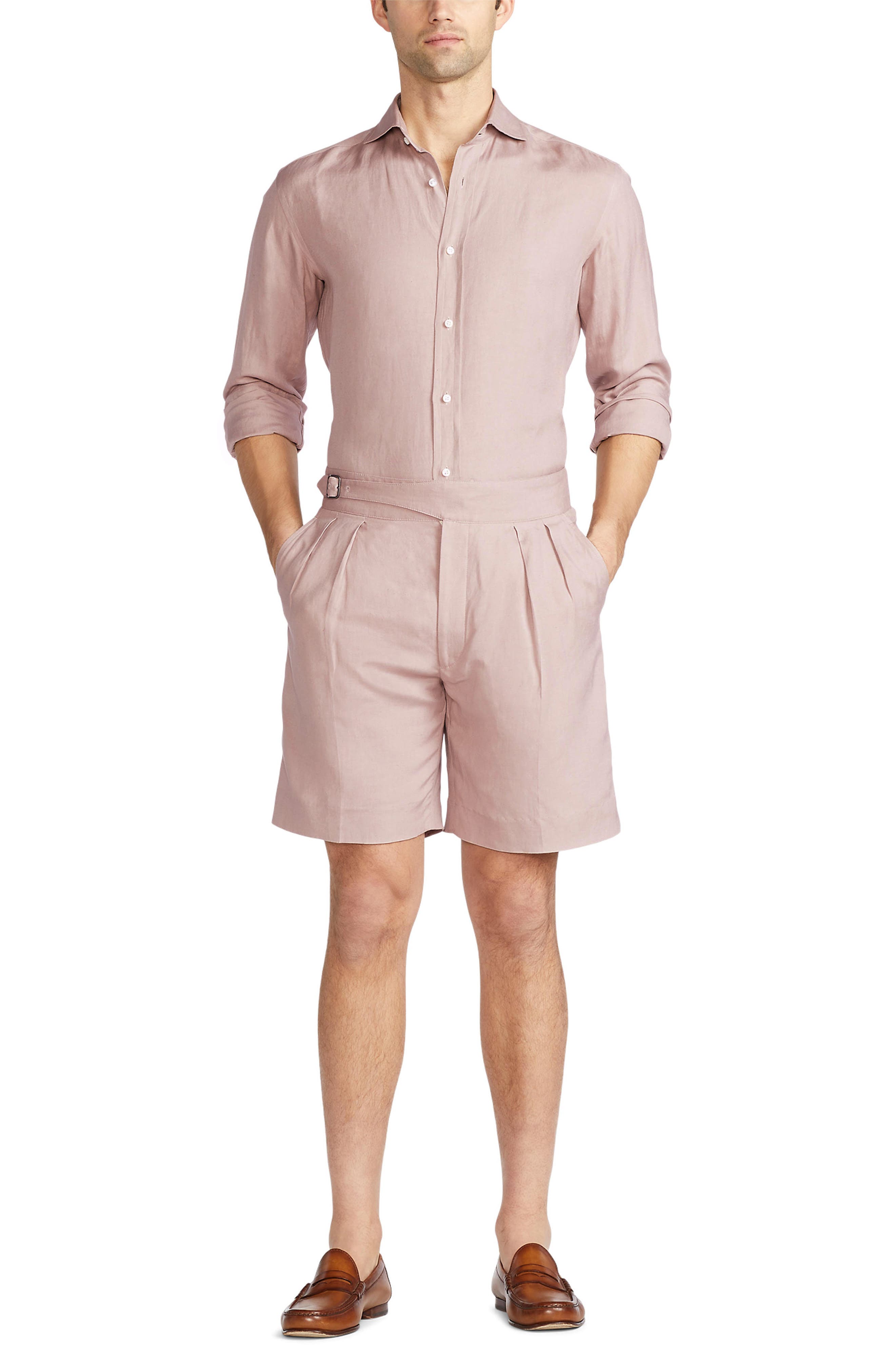 ralph lauren mens linen shorts