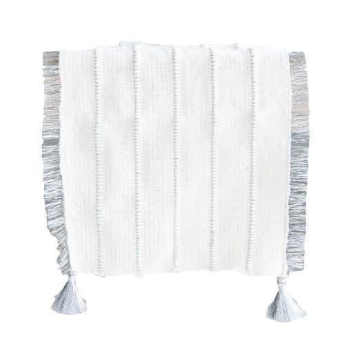 Shop Jollity & Co Fabric Table Runner In Silver