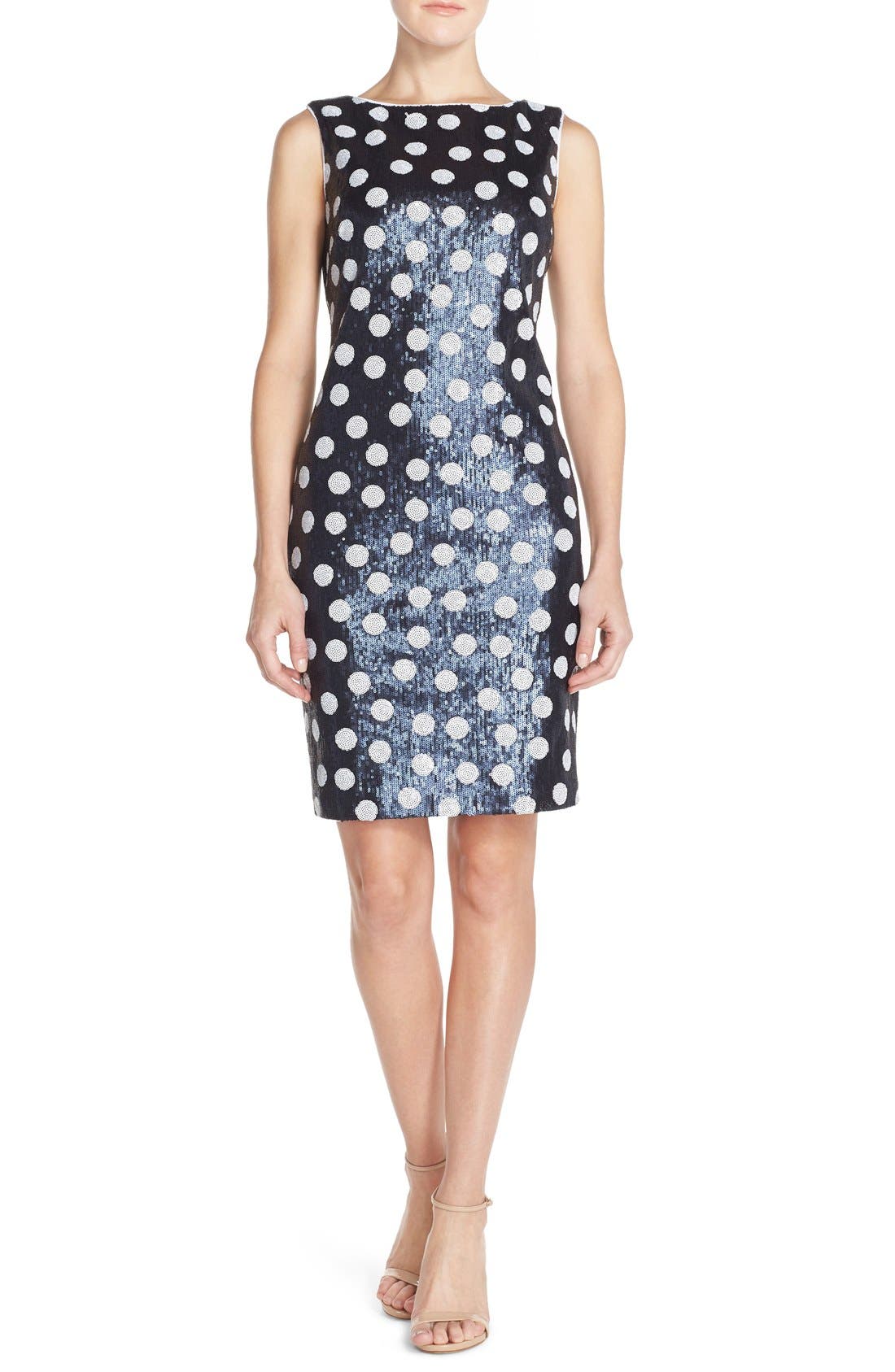 polka dot sequin dress